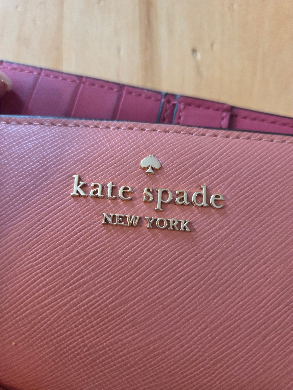 Kate Spade Pink Snap Wallet with Gold Accents * NEW *